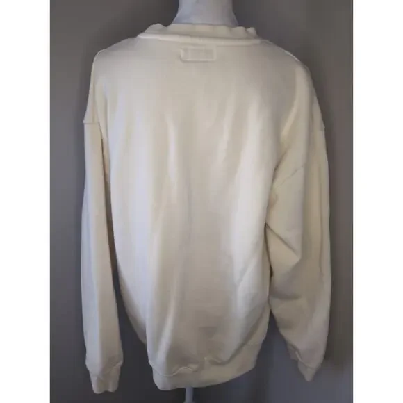 MARKET Collegiate Logo Pullover Light Yellow Streetwear L - Picture 3 of 6